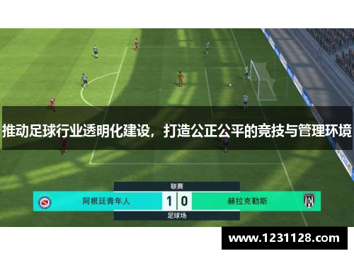 推动足球行业透明化建设，打造公正公平的竞技与管理环境